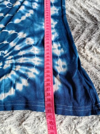 Camiseta tirantes tie-dye azul y blanca Talla M