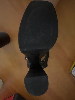 Sandalias negras tacón plataforma
