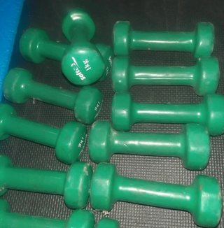 Mancuernas Verdes 1.5KG (Par)