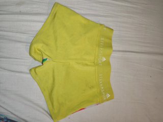 Adidas Stella Sport Shorts Estampado Flores Amaril