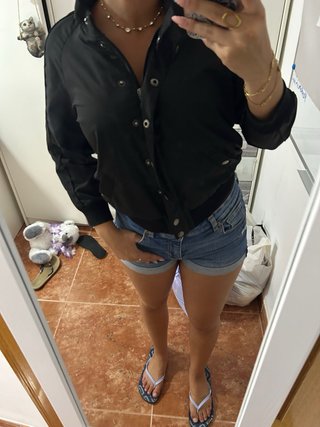 Chaqueta bomber negra