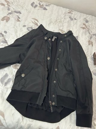 Chaqueta bomber negra