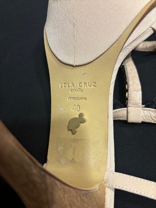 Sandalias Lola Cruz Talla 40 Tacón 12cm