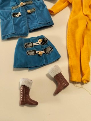 Vestiti Barbie Vintage: Cappotto, Gonna, Tuta