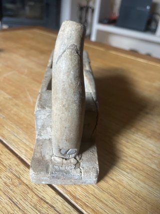 Cepillo de carpintero antiguo madera 22 cm c.1880-