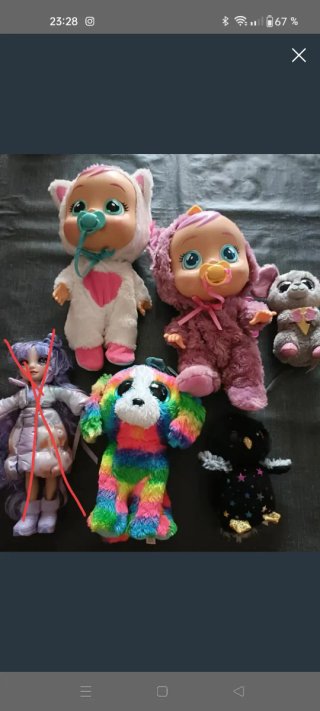 Pack Bebés Llorones y Peluche Ty