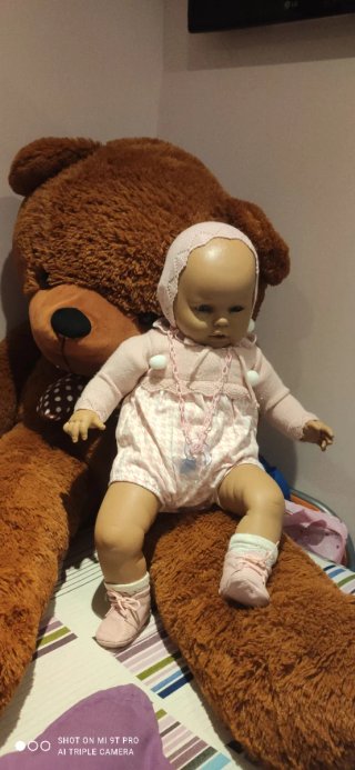 Muñeca bebé 60 cm con chupete