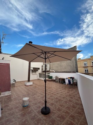 Parasol Málaga con base