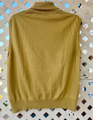 Jersey Burberrys cuello alto algodón mostaza