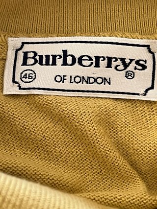Jersey Burberrys cuello alto algodón mostaza