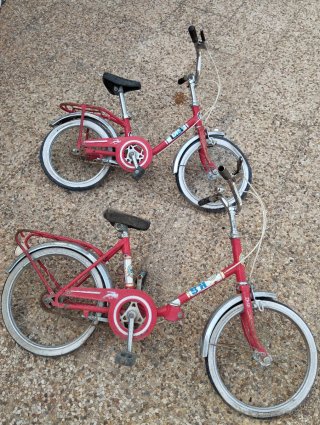 2 Bicicletas Infantiles Rojas Antiguas