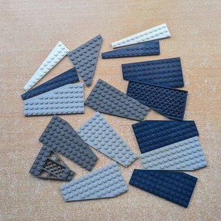 LEGO lote 16 piezas alas grandes avión vehículo