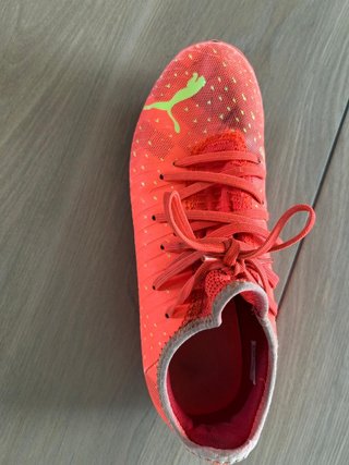 Botas de tacos Puma Naranja y detalles Amarillo