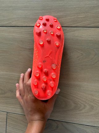 Botas de tacos Puma Naranja y detalles Amarillo