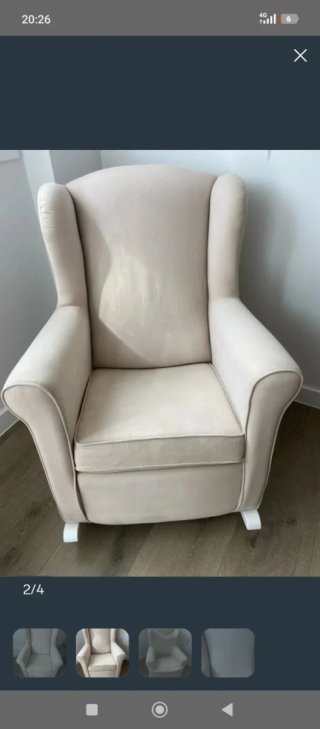 Sillón Orejero Balancín Klast Home con Funda
