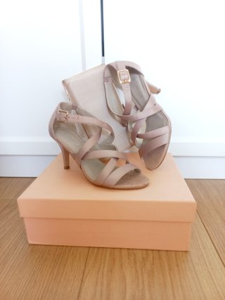 Sandalias de tacón T35 nude