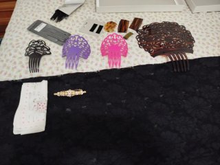 Horquillas de moño y perlas Comprado Rambla Flores