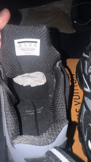 Zapatillas Louis Vuitton Negras y Grises