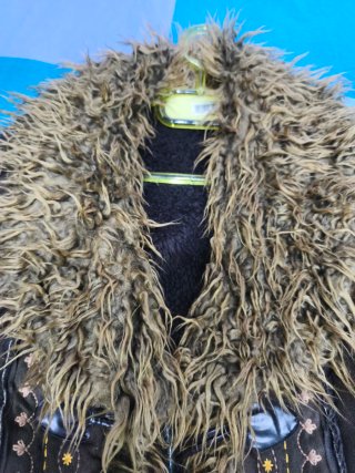 Abrigo mujer pelo marrón