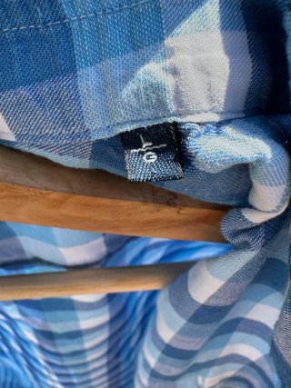 Camisa Massimo Dutti cuadros azul L
