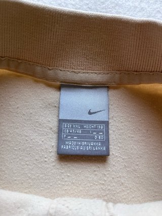 Polo Nike Vintage 90s Beige Logo Swoosh Talla XXL