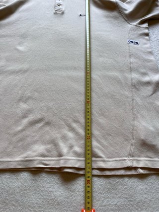 Polo Nike Vintage 90s Beige Logo Swoosh Talla XXL