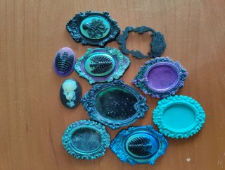 Lotto Cabochon Resina goth Witchy