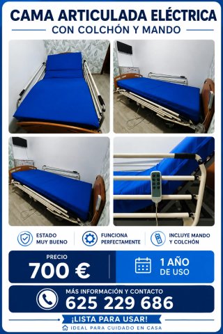 Cama Articulada Eléctrica con Colchón