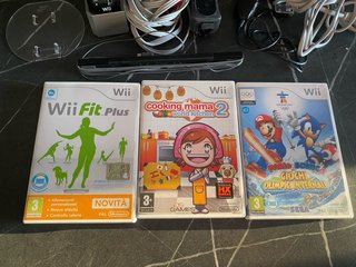 Nintendo Wii Nera con giochi e accessori