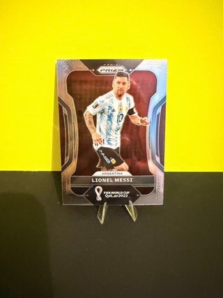 Cromo Panini Prizm Lionel Messi Qatar 2022