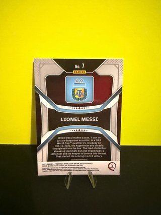 Cromo Panini Prizm Lionel Messi Qatar 2022