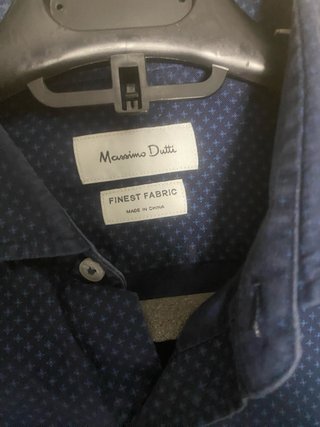 Camisa Massimo Dutti Azul Estampada