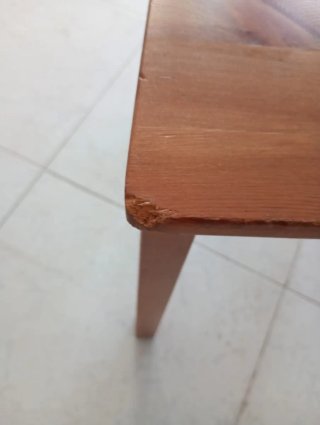 Mesa y 4 Sillas Madera Ikea