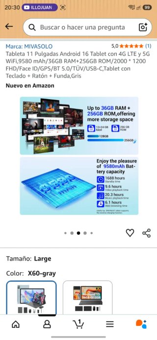 Tablet 11" Set PC Nuevo a Estrenar