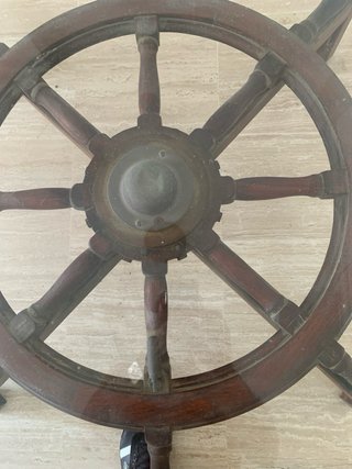 Mesa timón caoba 115cm