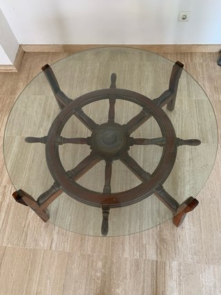 Mesa timón caoba 115cm