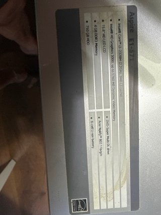 Ordenador portátil Acer Aspire E1-571