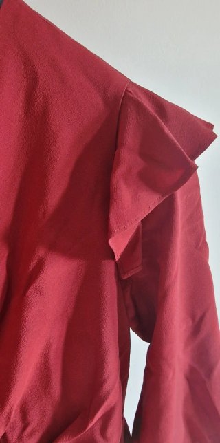 Vestido fiesta rojo Pilar Bande