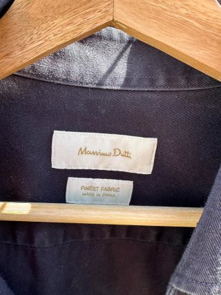 Camisa Massimo Dutti azul hombre