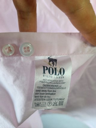 Camisa Polo Ralph Laure color rosa Talla L
