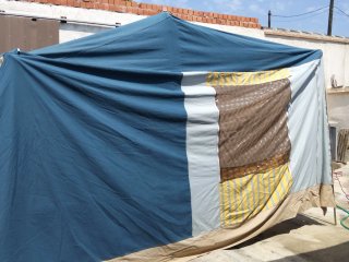 Carro tienda 2 habitaciones con baúl- Chiquimeje
