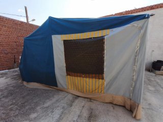 Carro tienda 2 habitaciones con baúl- Chiquimeje