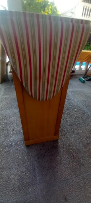 Mueble auxiliar planchar con cestas y cajón