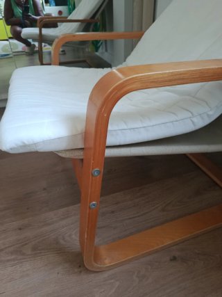 Sillón Hamaca Ikea Madera Blanco