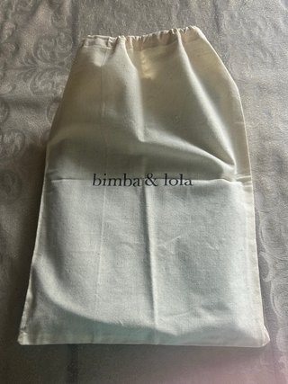 Bandolera Bimba y Lola rayas beige y negro