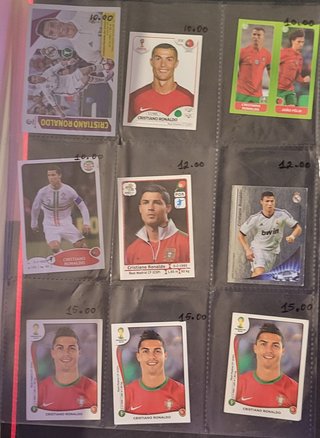 Coleção Cartas Cristiano Ronaldo - Vários Clubes