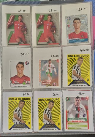 Coleção Cartas Cristiano Ronaldo - Vários Clubes