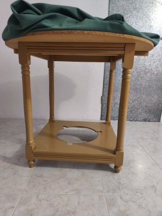 Mesa camilla redonda + cristal