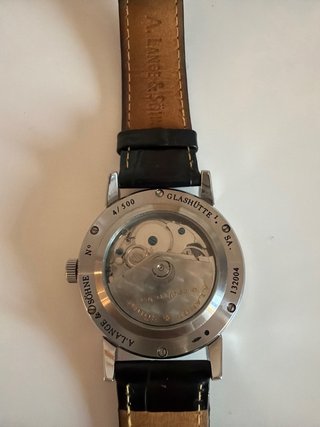 A. Lange & Söhne Reloj Negro y Plateado