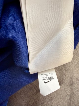 Camiseta Nike Gym Azul Eléctrico Talla XL